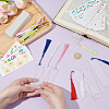 DIY Mixed Pattern Plastic Bookmarks Making Kits DIY-PH0030-21-3