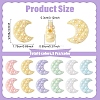 30Pcs 6 Colors UV Plating Opaque Acrylic Beads OACR-YW0004-66-2