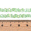 Electroplate Transparent Glass Beads Strands GLAA-N021-4mm-06-4