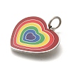 304 Stainless Steel Enamel Pendants STAS-Z110-03P-01-2