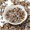 6/0 Opaque Baking Paint Glass Seed Beads SEED-M012-02A-25-2