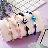 10Pcs 5 Colors Adjustable Braided Nylon Cord Bracelet Making AJEW-TA0001-25-6