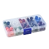 10 Colors 80Pcs Two-tone Opaque Acrylic Beads FIND-FS0002-68-6