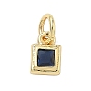 Brass Pave Cubic Zirconia Pendants KK-K368-13G-05-1