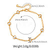 Teachers' Day Apple Brass with Plastic Pearl Bead Link Chain Anklets for Women FS-WG6989F-01-2