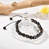 Adjustable Natural Tiger Eye and Non-magnetic Synthetic Hematite Braided Bead Bracelets BJEW-Z090-01K-2