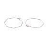 316 Stainless Steel Hoop Earrings Findings STAS-C029-03P-1