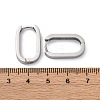 Non-Tarnish 304 Stainless Steel Huggie Hoop Earrings X-STAS-S103-21P-3