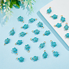 50Pcs Dyed Synthetic Turquoise Pendants PALLOY-AB00113-4