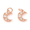 Brass Micro Pave Cubic Zirconia Charms KK-I672-26-2