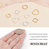 80Pcs 8 Style Brass Linking Rings KK-FH0005-70-3