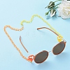 Personalized Two Tone ABS Plastic Cable Chain Necklaces LS-X-NJEW-JN02825-02-5