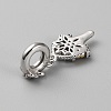 925 Sterling Silver Pave Cubic Zirconia European Dangle Charms STER-WH0011-22P-2