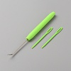 Plastic & Iron Bent Tip Crochet Needle TOOL-WH0159-06C-2