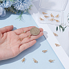 16Pcs Brass Micro Pave Clear Cubic Zirconia Star Earring Hooks KK-UN0005-98-4