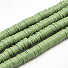 Handmade Polymer Clay Beads X-CLAY-R067-6.0mm-43-1