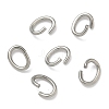 Tarnish Resistant Oval 304 Stainless Steel Open Jump Rings STAS-R067-01-1