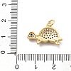 Rack Plating Brass with Cubic Zirconia Pendants KK-Q017-01F-G-3