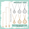 6Pcs 6 Styles 304 Stainless Steel Cable Chain Necklace Makings NJEW-PH0001-34A-2