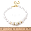 Round ABS Imitation Pearl Beads Bracelets for Women BJEW-B124-01G-5