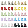 40Pcs 10 Styles Spray Printed Alloy Pendants FIND-TA0002-38-2