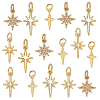 16Pcs 4 Styles Brass Charms KK-AR0004-64-1