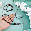 3Pcs 3 Styles CCB Round Beaded Necklaces NJEW-FH0001-32-3
