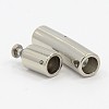 Tarnish Resistant 304 Stainless Steel Bayonet Clasps STAS-D032-4