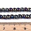 Electroplate Opaque Glass Beads Strands GLAA-T032-P4mm-AB01-4