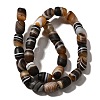 Natural Banded Agate(Dyed & Heated) Beads Strands G-H091-B01-01-2