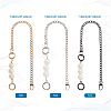 Beadthoven 3Pcs 3 Colors Bag Strap Chains FIND-BT0001-08-4