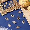 3Pcs Brass Micro Pave Cubic Zirconia Links Connectors KK-YW0003-49LG-04-5