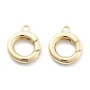 Rack Plating Brass Spring Gate Rings KK-H449-58G-01-NR-1