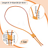 PU Imitation Leather Bag Drawstring Cord & Cord Slider Sets DIY-WH0453-50A-02-2