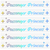 PVC Passenger Princess Self Adhesive Car Stickers STIC-WH0013-11A-1