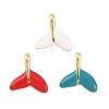 Brass Enamel Charms KK-B167-02G-1