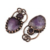 Natural Amethyst Pendants G-Z101-06R-08-2