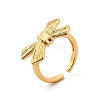Brass Adjustable Cuff Open Rings for Women RJEW-Z097-03G-02-2