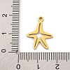 201 Stainless Steel Pendants STAS-U016-08G-03-3