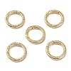 Eco-Friendly Brass Micro Pave Clear Cubic Zirconia Twister Clasps ZIRC-C024-31G-2