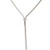 316 Surgical Stainless Steel Snake Chain Slider Lariat Necklaces for Women FS-WG6B247-01-5