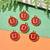 Golden Plated Alloy Enamel Charms LS-ENAM-S118-03U-5