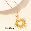 304 Stainless Steel Heart Pendant Necklaces for Men and Women FS-WG1B83F-11-1