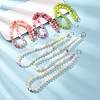 8MM Dyed Natural Green Jade Round Beaded Necklaces GG-CBAA808-04P-C-3