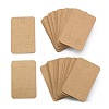 Blank Kraft Paper Necklace Earring Stud Display Cards CDIS-TAC0010-01-1