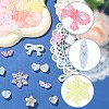 180Pcs 6 Styles Transparent Crackle Acrylic Beads OACR-YW0004-30-2