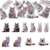 10Pcs 5 Styles Printed Acrylic Pendants OACR-TA0004-13-1