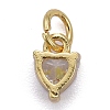 Brass Micro Pave Cubic Zirconia Charms KK-P192-08-3