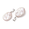 Natural Nucleated Baroque Keshi Pearl Pendants PALLOY-JF05470-02-3