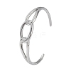304 Stainless Steel Cuff Bangles for Women LS-BJEW-Z078-16P-1